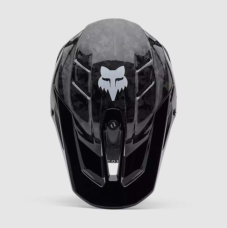 Fox Racing V3 RS Carbon Solid MX Helmet